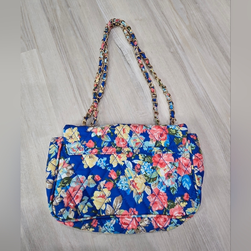 Bam Forever Floral Twist Lock Chain Handbag Or Crossbody - Picture 7 of 8